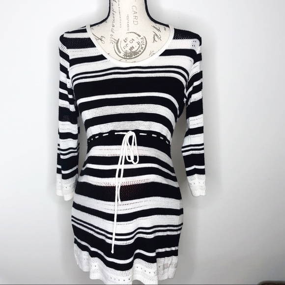 MOTHERHOOD MATERNITY sweater top. Black and white - Picture 1 of 6